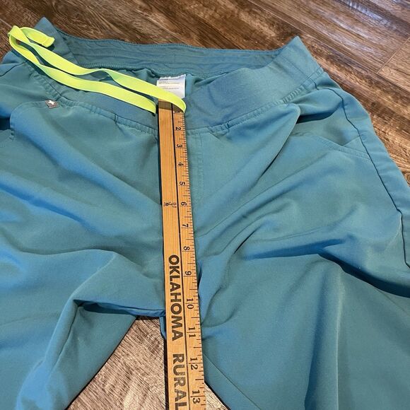 FIGS Zamora Scrub Pants Womens Size Large Blue Green Jogger W18SW2005 - Picture 9 of 14